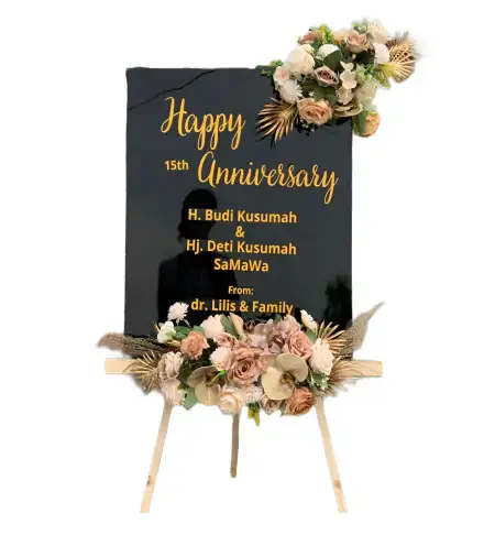 Papan Bunga Akrilik Batu Ceper